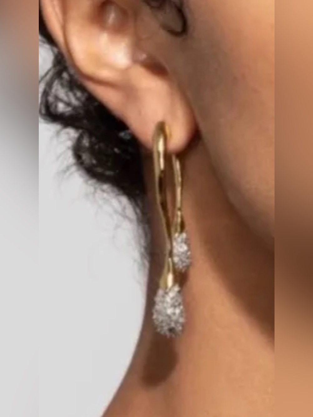 Alexis Bittar Solanales Liquid Double Drop Crystal Earrings